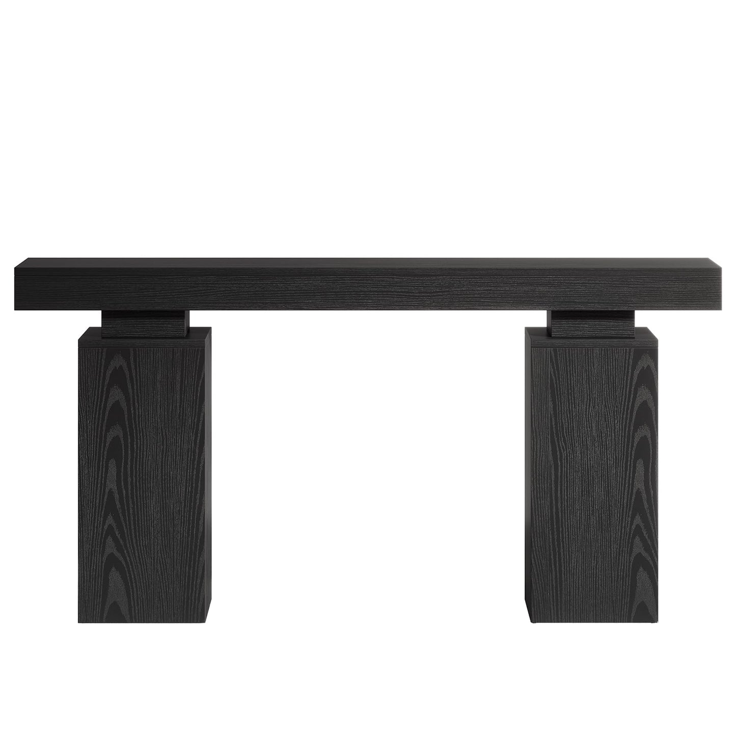 Tribesigns 63-Inch Long Console Table, Farmhouse Entryway Table Behind Couch, Wooden Foyer Stand Entry Station, Modern Hallway Accent Furniture for Living Room Decor, Entrance, Brown