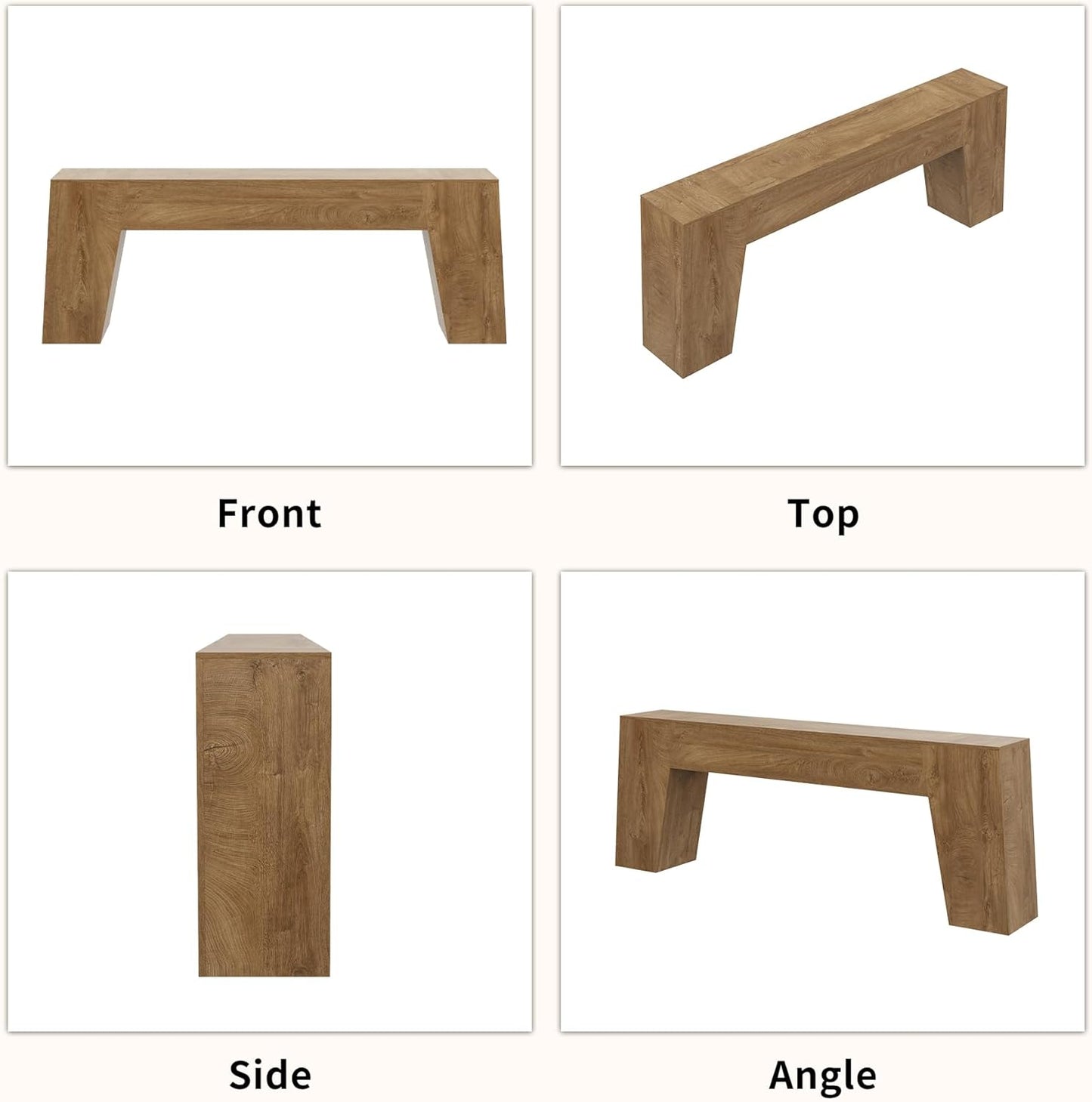 Epecoya Extra Long Sofa Console Table for Entryway, 78-Inch Large Farmhouse Wood Behind Couch Table, Modern Accent Entrance Table for Foyer Living Room Hallway Home, Natural Oak Brown
