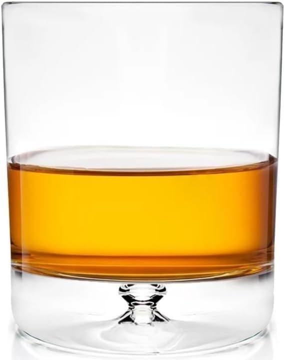 Whiskey Decanter Set, Made in Europe, 100% Lead-Free Crystal, Gift-Boxed, 1 Decanter & 4 Double Old Fashioned Glasses (Kensington Decanter Set)