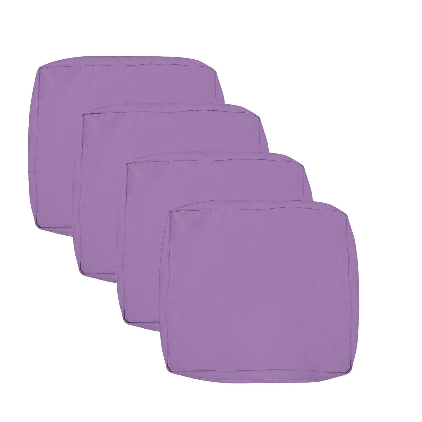 VAKADO Outdoor Patio Furniture Chair Cushion Replacement Covers Set of 4 Waterproof Decorative Cushion Cases Decor for Bench Garden Porch Couch Tent(Turquoise, 24"X24"X4")