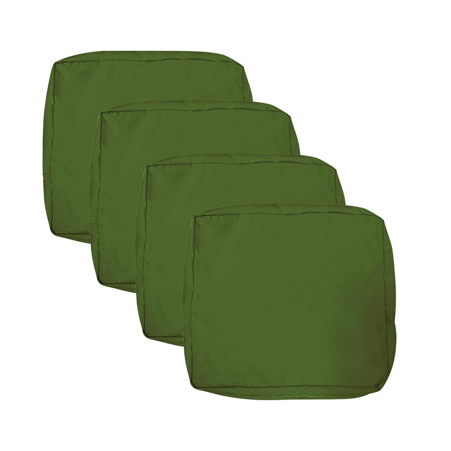 VAKADO Outdoor Patio Furniture Chair Cushion Replacement Covers Set of 4 Waterproof Decorative Cushion Cases Decor for Bench Garden Porch Couch Tent(Turquoise, 24"X24"X4")