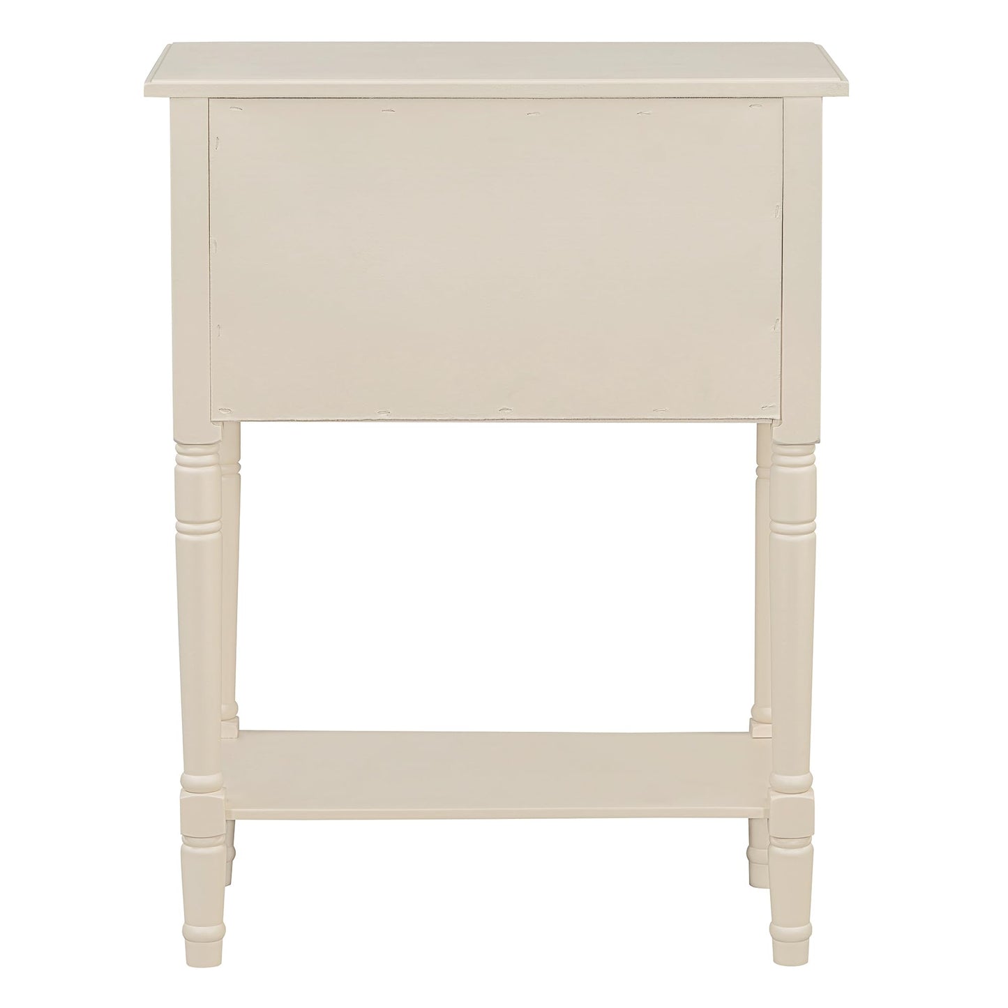 LKTART Small Solid Wood Sofa Table,Console Table with Drawers and Bottom Shelf, Entryway Hallway Foyer Entry Table for Living Room(23.7" Natural)