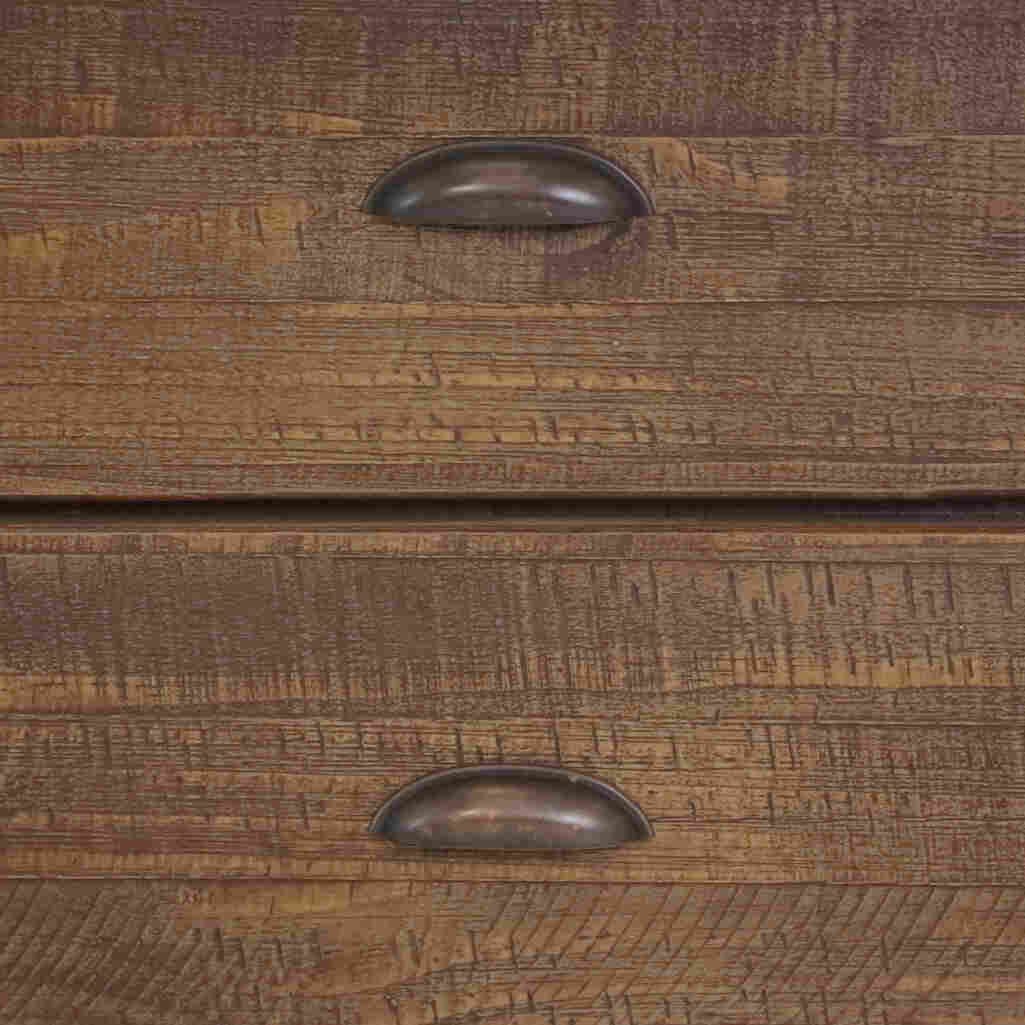 Grain Wood Furniture Montauk 6-Drawer Dresser, Solid Wood with a Farmhouse Black Finish