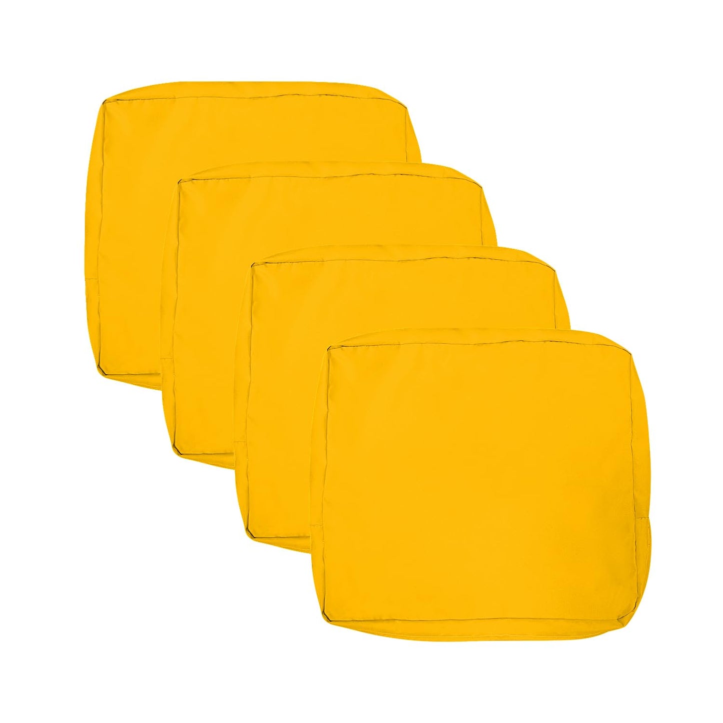 VAKADO Outdoor Patio Furniture Chair Cushion Replacement Covers Set of 4 Waterproof Decorative Cushion Cases Decor for Bench Garden Porch Couch Tent(Turquoise, 24"X24"X4")