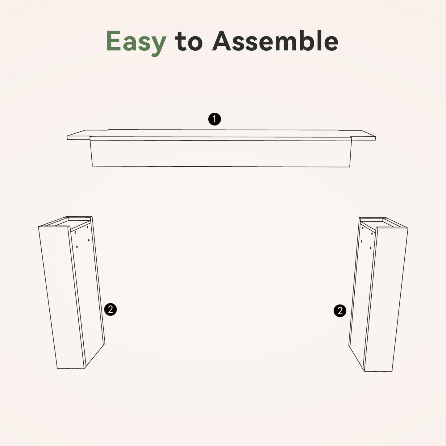 Solid Wood Console Table, 63-Inch Farmhouse Sofa Table Behind Couch for Entryway, Living Room, Foyer, Easy Assembly (Light Wood)