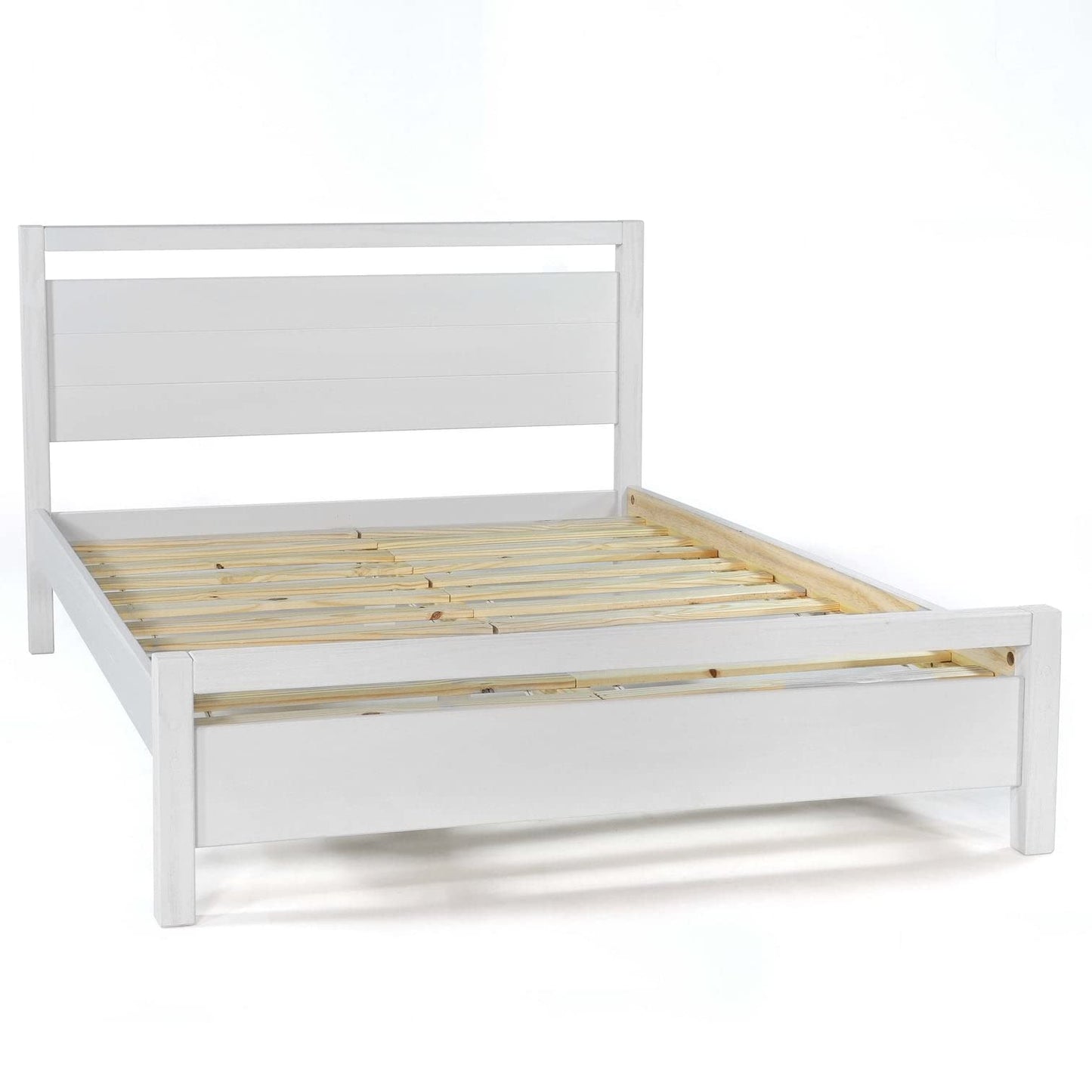 Grain Wood Furniture Loft Full Size Solid Wood Bed, Acacia