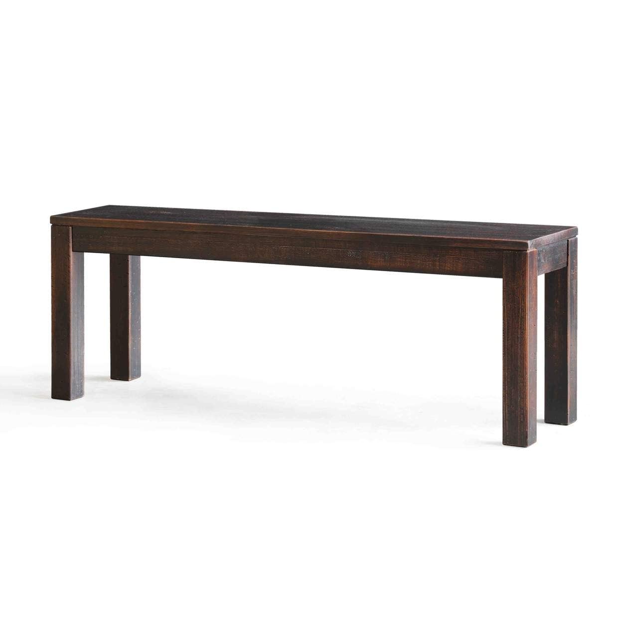 Grain Wood Furniture Montauk Solid Wood Bench, Driftwood
