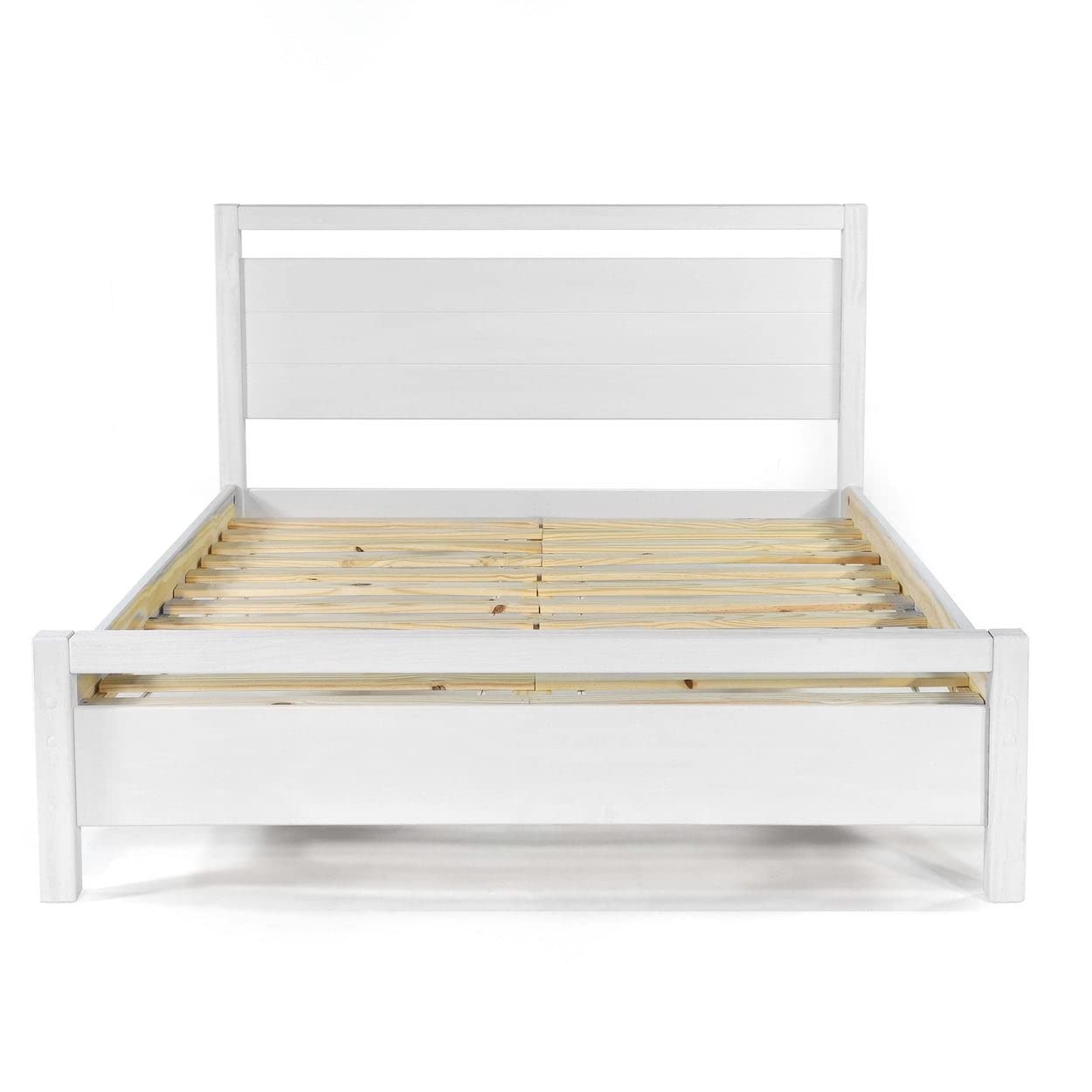Grain Wood Furniture Loft Full Size Solid Wood Bed, Acacia