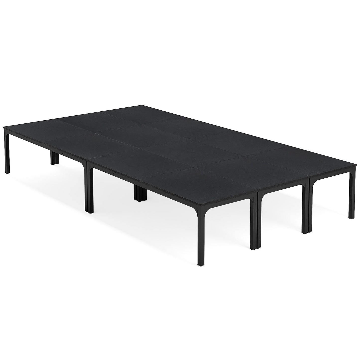 Tribesigns 6.5 FT Conference Room Table, 78.74" W x 27.56" D Large Office Conference Table, Modern Seminar Meeting Table Desk for Boardroom, Meeting Room (1, Rustic Brown)