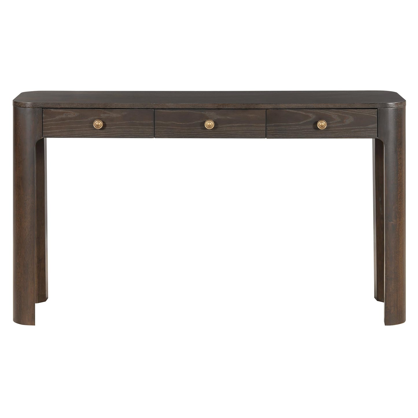 LKTART Solid Wood Console Table Sofa Tables with Drawers and Shelves Small Entryway Table for Living Room,Behind the Couch Table,Foyer(42" Espresso)
