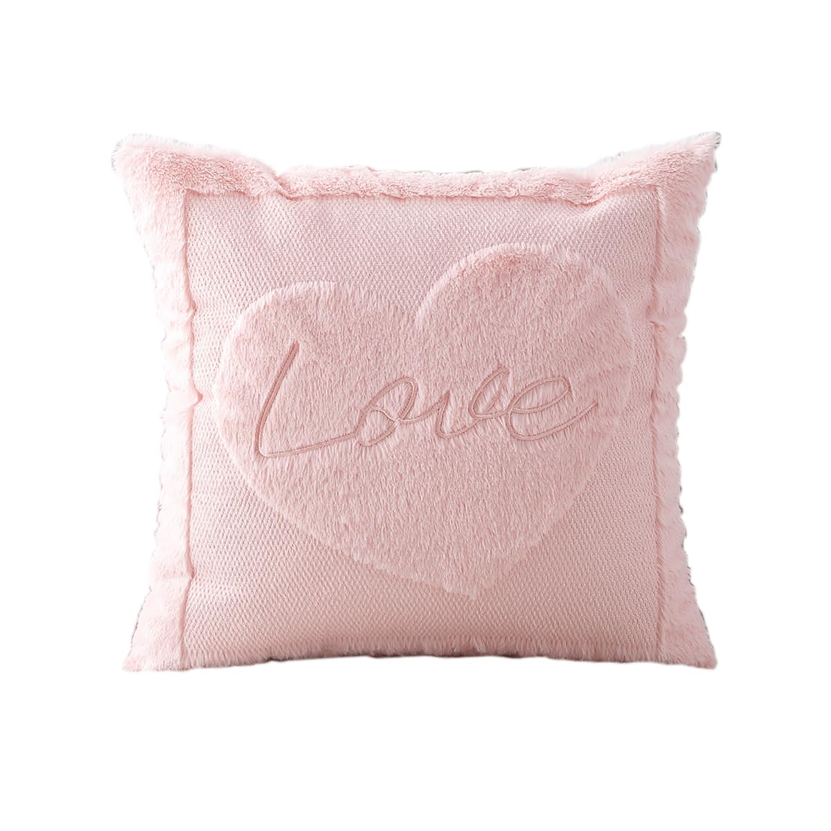 VAKADO Valentine’s Throw Pillow Covers 20x20 Set of 2 White Decoration Heart Valentine’s Day Couch Decorative Home Decor for Bed Sofa Bedroom Office