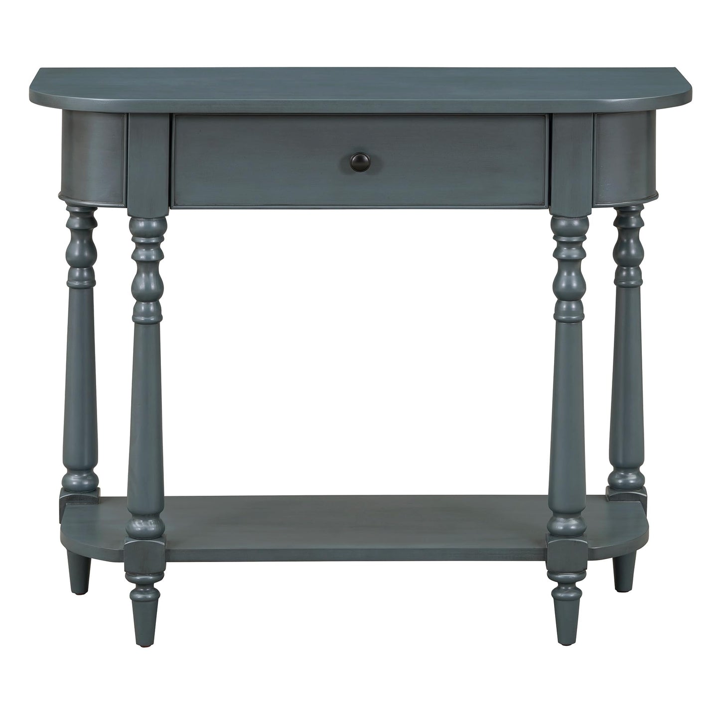 LKTART Small Solid Wood Sofa Table,Console Table with Drawers and Bottom Shelf, Entryway Hallway Foyer Entry Table for Living Room(23.7" Natural)