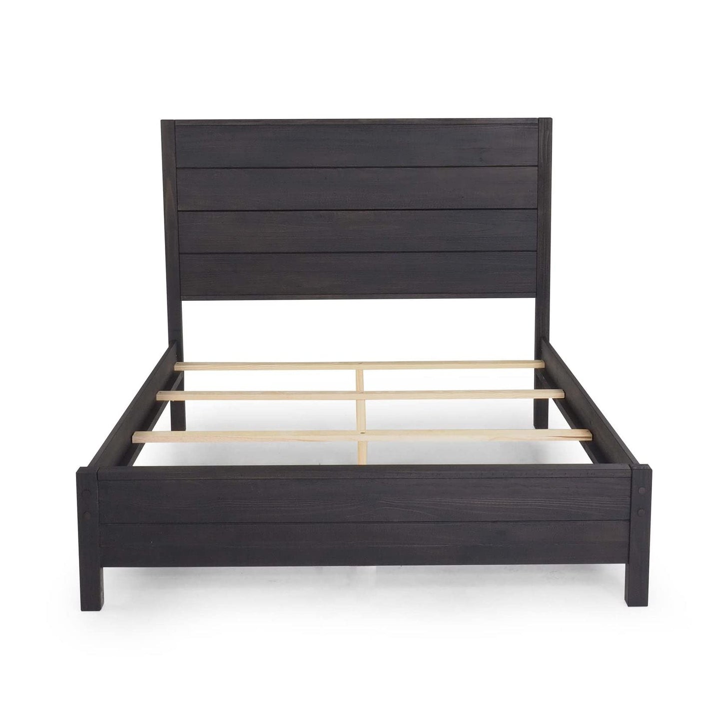 Grain Wood Furniture Montauk Solid Wood Bed, King Size, Rustic Walnut
