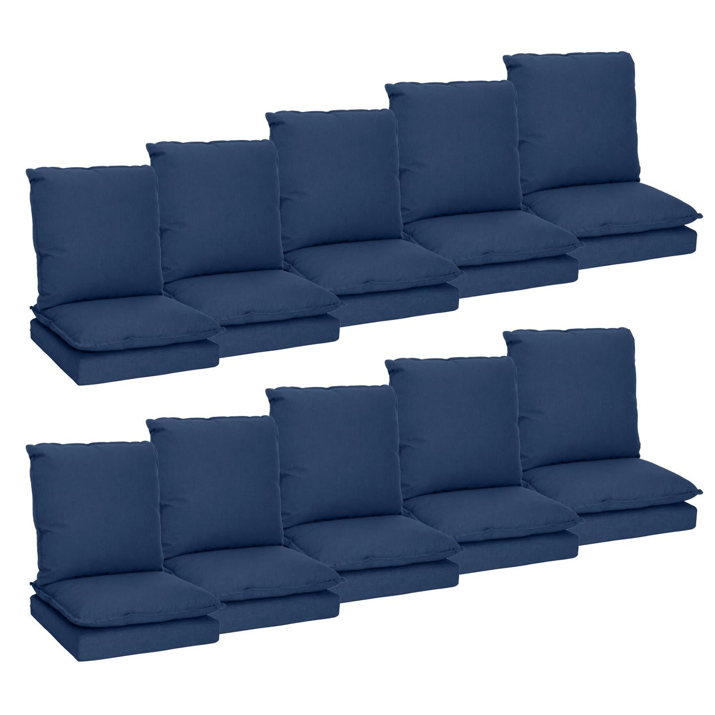 Joyside Outdoor Chair Cushions Set, 22x25/22x24 Inch Patio Furniture Deep Seat Cushions, Water Resistant & Thick Cushion, Outdoor Replacement Cushions for Seat and Sofa