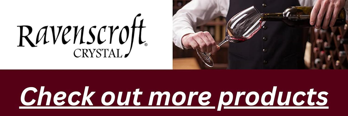 Ravenscroft Crystal | Hand-Blown Wine Decanter | 100% Lead-Free Crystal | 37 FL Oz | Elegant Design | Gift-Boxed