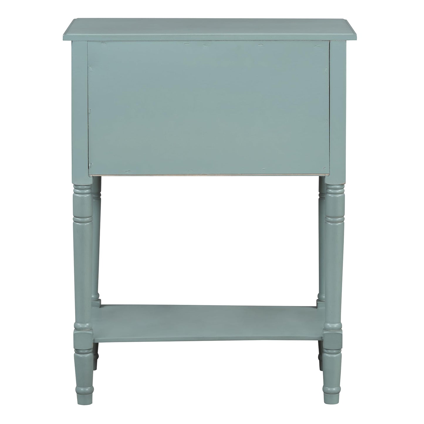 LKTART Small Solid Wood Sofa Table,Console Table with Drawers and Bottom Shelf, Entryway Hallway Foyer Entry Table for Living Room(23.7" Natural)