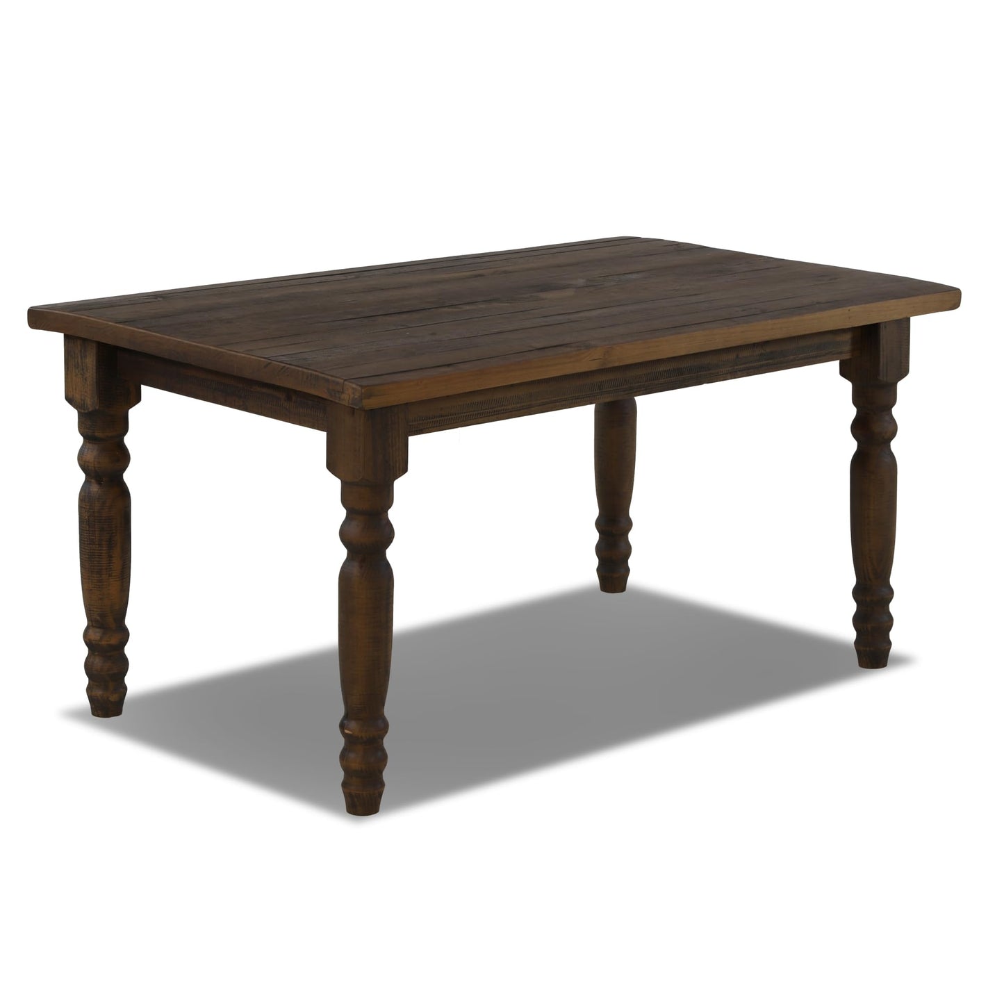 Grain Wood Furniture Valerie Original Solid Wood 63" Dining Table, Barnwood
