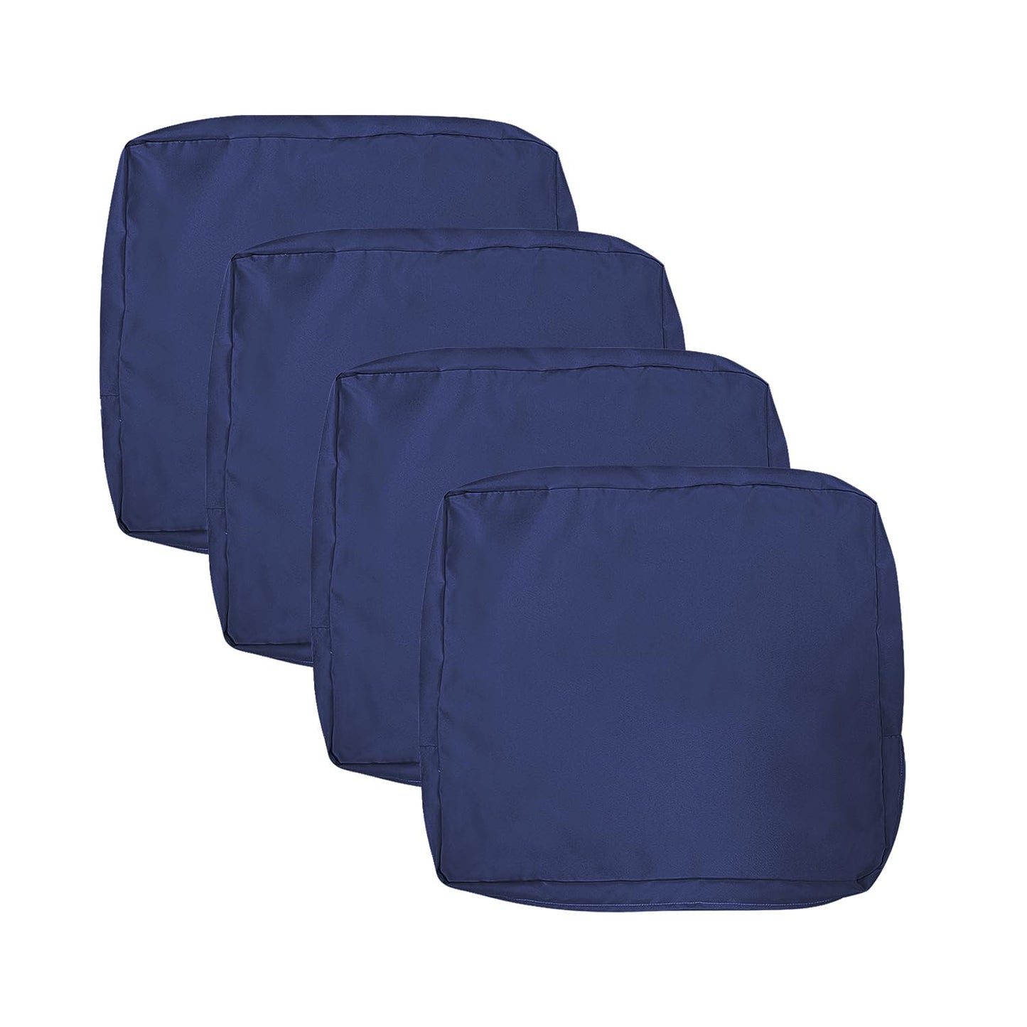 VAKADO Outdoor Patio Furniture Chair Cushion Replacement Covers Set of 4 Waterproof Decorative Cushion Cases Decor for Bench Garden Porch Couch Tent(Turquoise, 24"X24"X4")