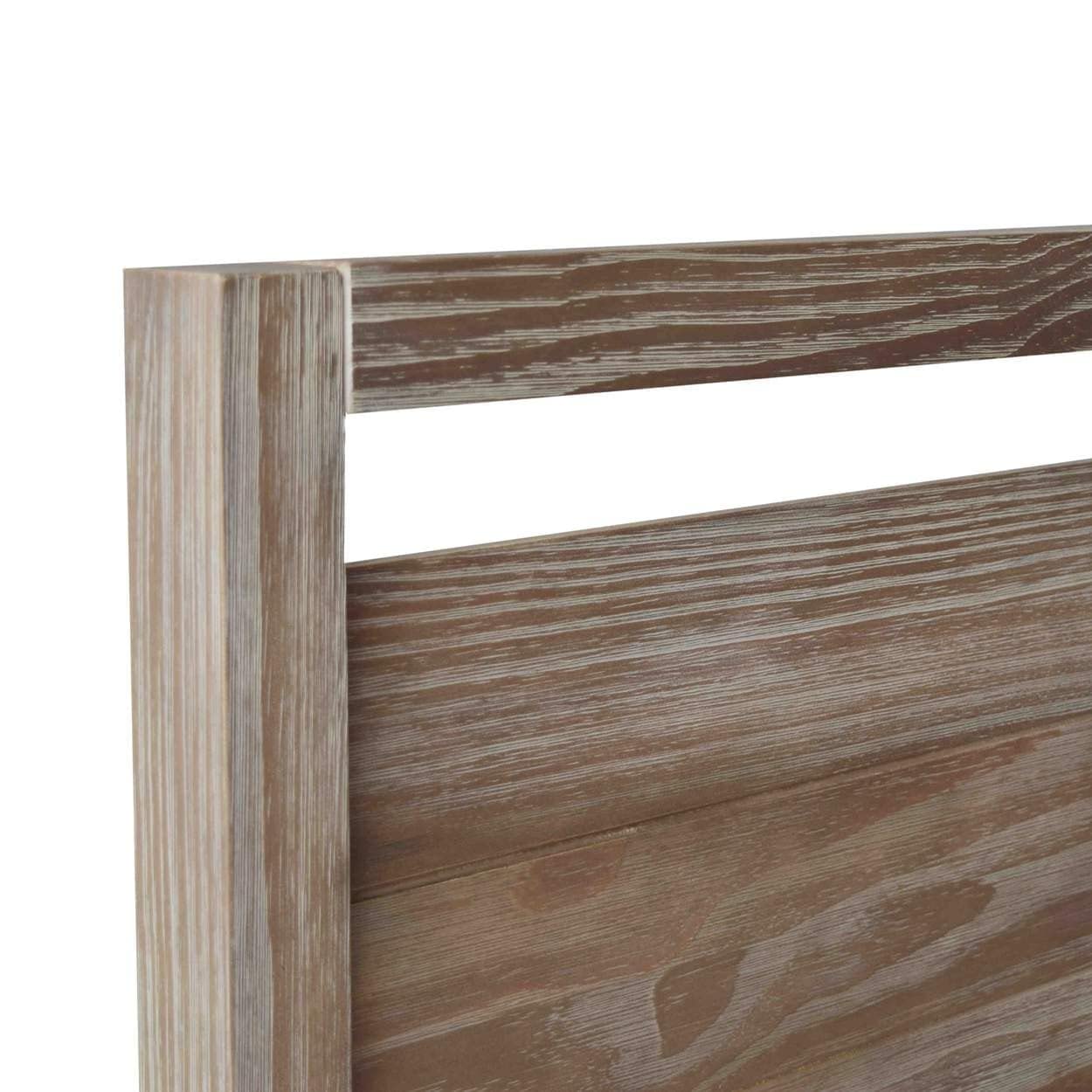 Grain Wood Furniture Loft Full Size Solid Wood Bed, Acacia