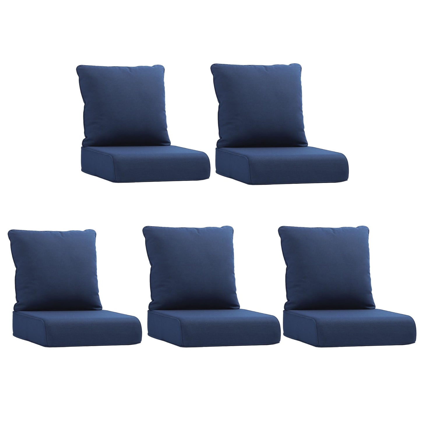 Joyside Outdoor Chair Cushions Set, 22x25/22x24 Inch Patio Furniture Deep Seat Cushions, Water Resistant & Thick Cushion, Outdoor Replacement Cushions for Seat and Sofa