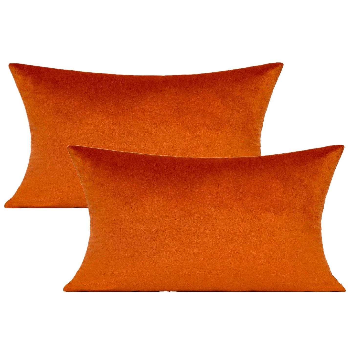 VAKADO Throw Pillow Covers 18x18 Set of 2 Emerald Green Velvet Decor Dark Forest Christmas Decorative Xmas Cushion Couch Euro Pillowcases Home Bed Decoration for Sofa Bedroom Office