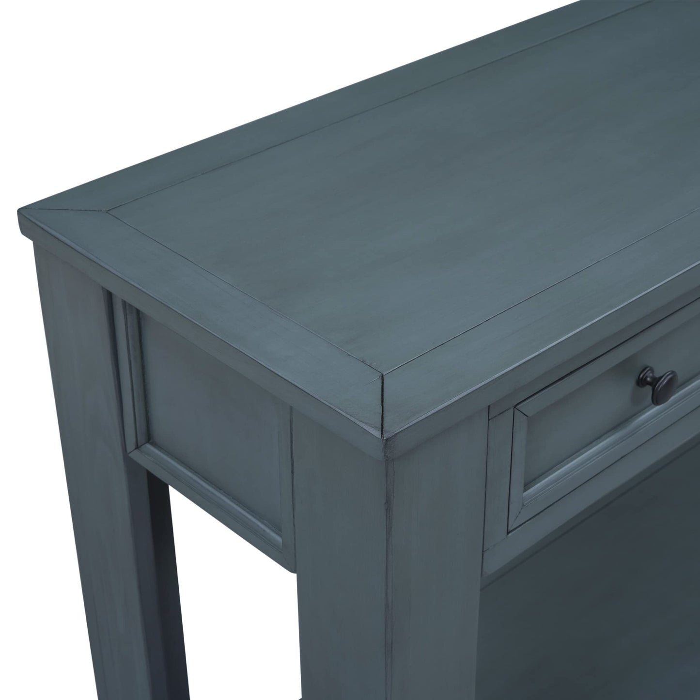 LKTART 63" Solid Wood Console Table Sofa Table with Storage Drawers and Bottom Shelf,Farmhouse Entryway Table for Hallway Foyer,Living Room,Easy Assembled (63" Espresso)