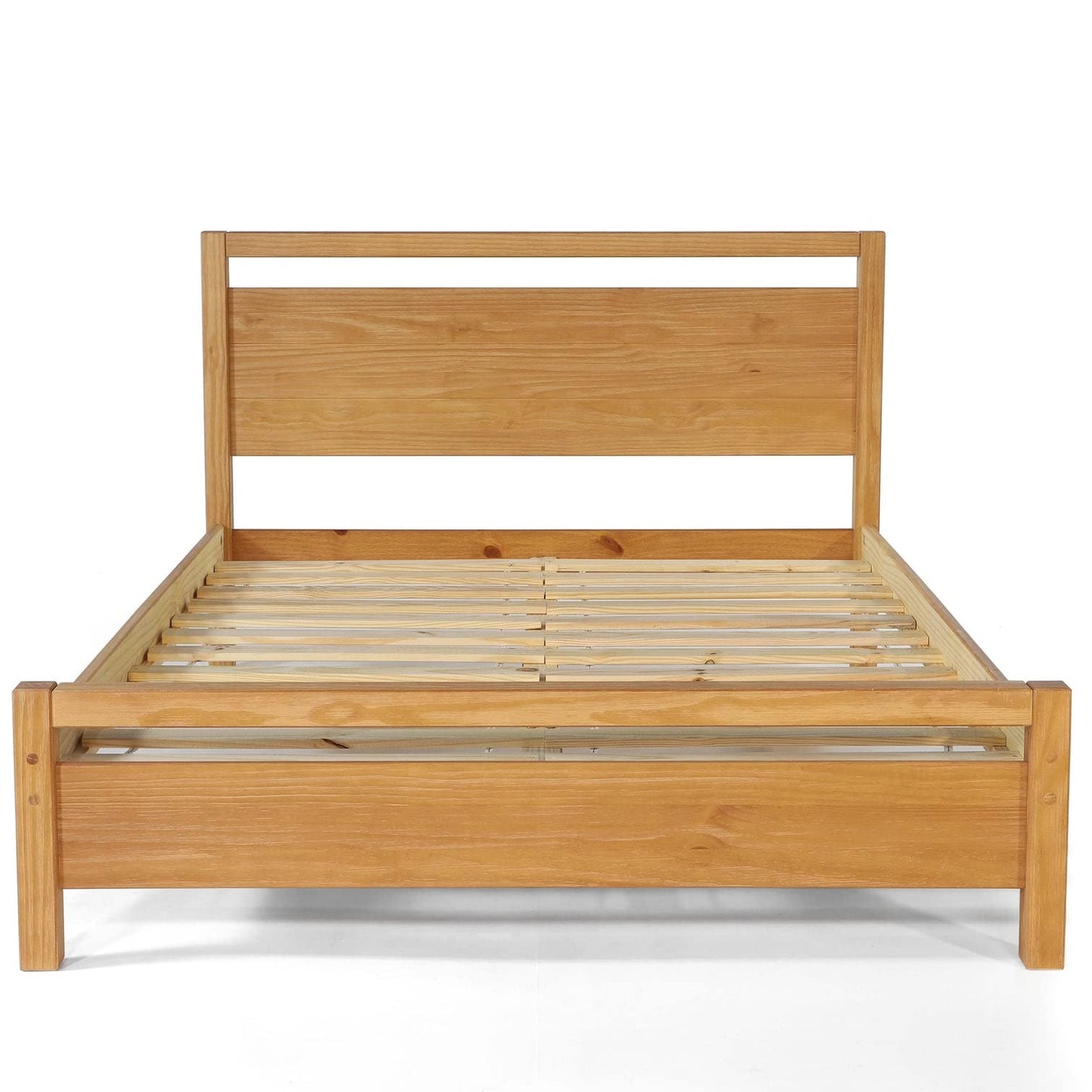 Grain Wood Furniture Loft Full Size Solid Wood Bed, Acacia