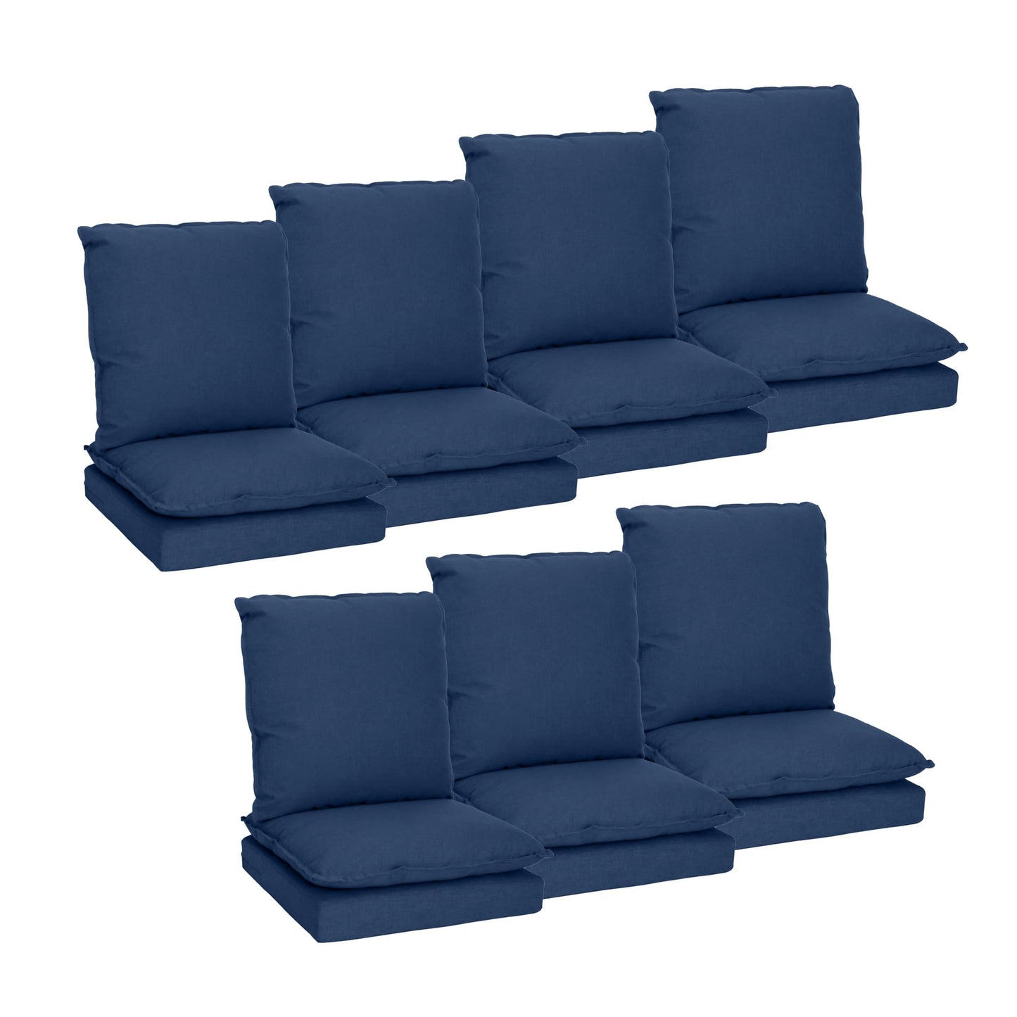 Joyside Outdoor Chair Cushions Set, 22x25/22x24 Inch Patio Furniture Deep Seat Cushions, Water Resistant & Thick Cushion, Outdoor Replacement Cushions for Seat and Sofa