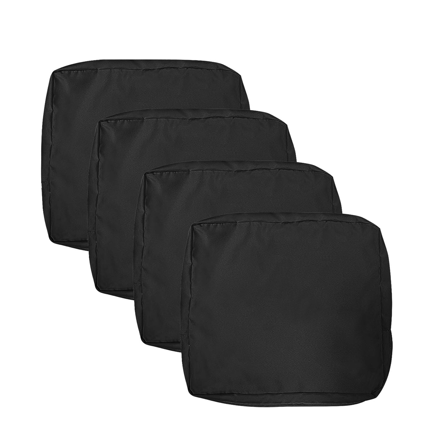 VAKADO Outdoor Patio Furniture Chair Cushion Replacement Covers Set of 4 Waterproof Decorative Cushion Cases Decor for Bench Garden Porch Couch Tent(Turquoise, 24"X24"X4")