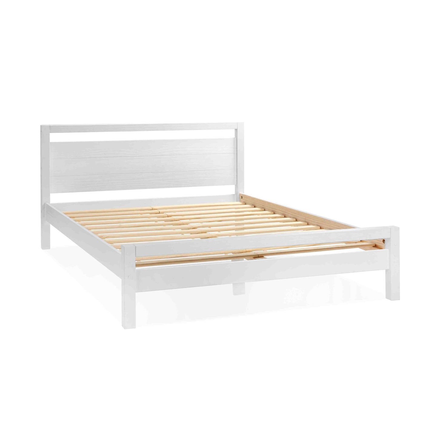 Grain Wood Furniture Loft Full Size Solid Wood Bed, Acacia
