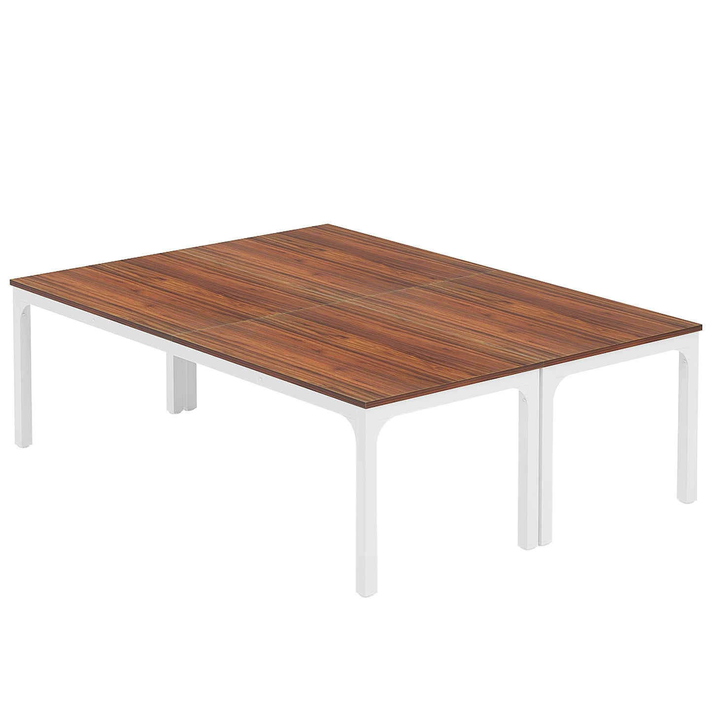 Tribesigns 6.5 FT Conference Room Table, 78.74" W x 27.56" D Large Office Conference Table, Modern Seminar Meeting Table Desk for Boardroom, Meeting Room (1, Rustic Brown)