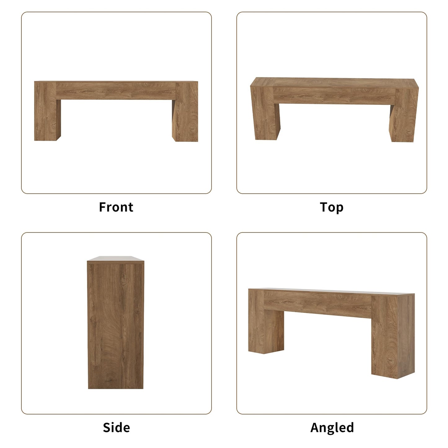 Epecoya Extra Long Console Tables for Entryway 86-Inch, Farmhouse Couch Table Behind Sofa Wooden, Modern Entryway Table for Entrance, Hallway, Living Room, Apartment, Natural Oak Brown