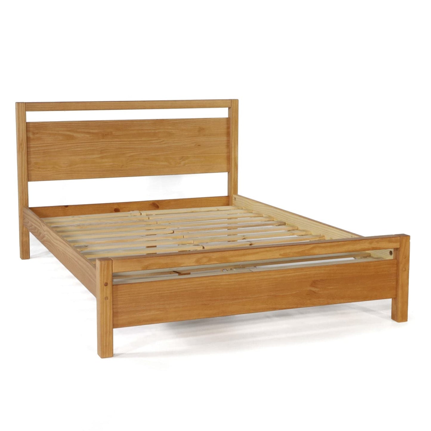 Grain Wood Furniture Loft Full Size Solid Wood Bed, Acacia