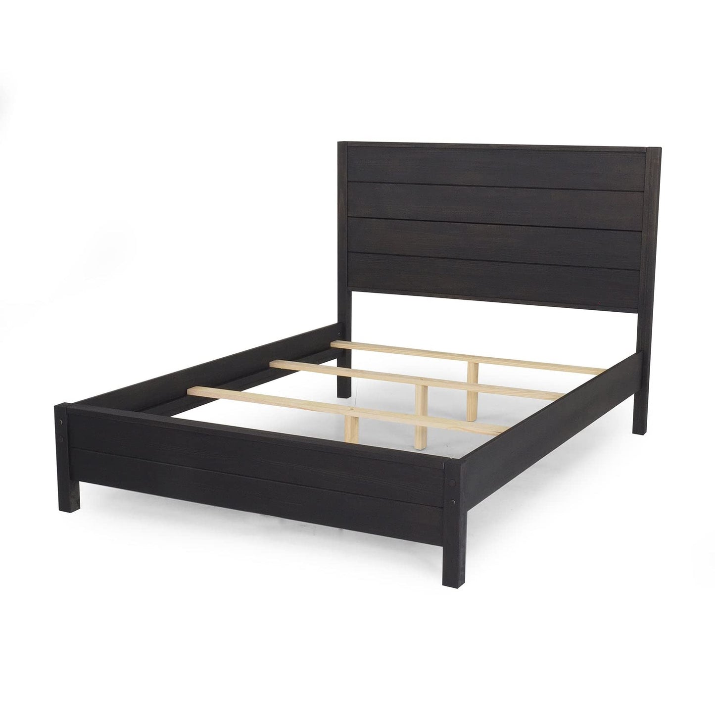 Grain Wood Furniture Montauk Solid Wood Bed, King Size, Rustic Walnut
