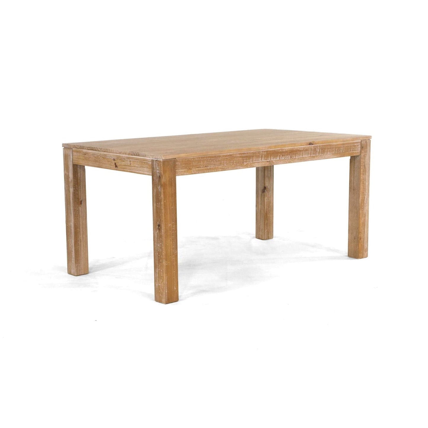 Montauk Solid Wood 63" Dining Table with a Rustic Walnut Finish