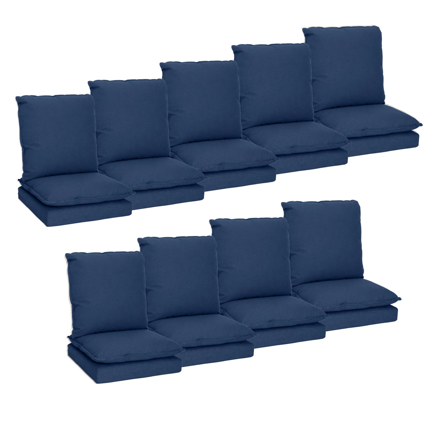 Joyside Outdoor Chair Cushions Set, 22x25/22x24 Inch Patio Furniture Deep Seat Cushions, Water Resistant & Thick Cushion, Outdoor Replacement Cushions for Seat and Sofa