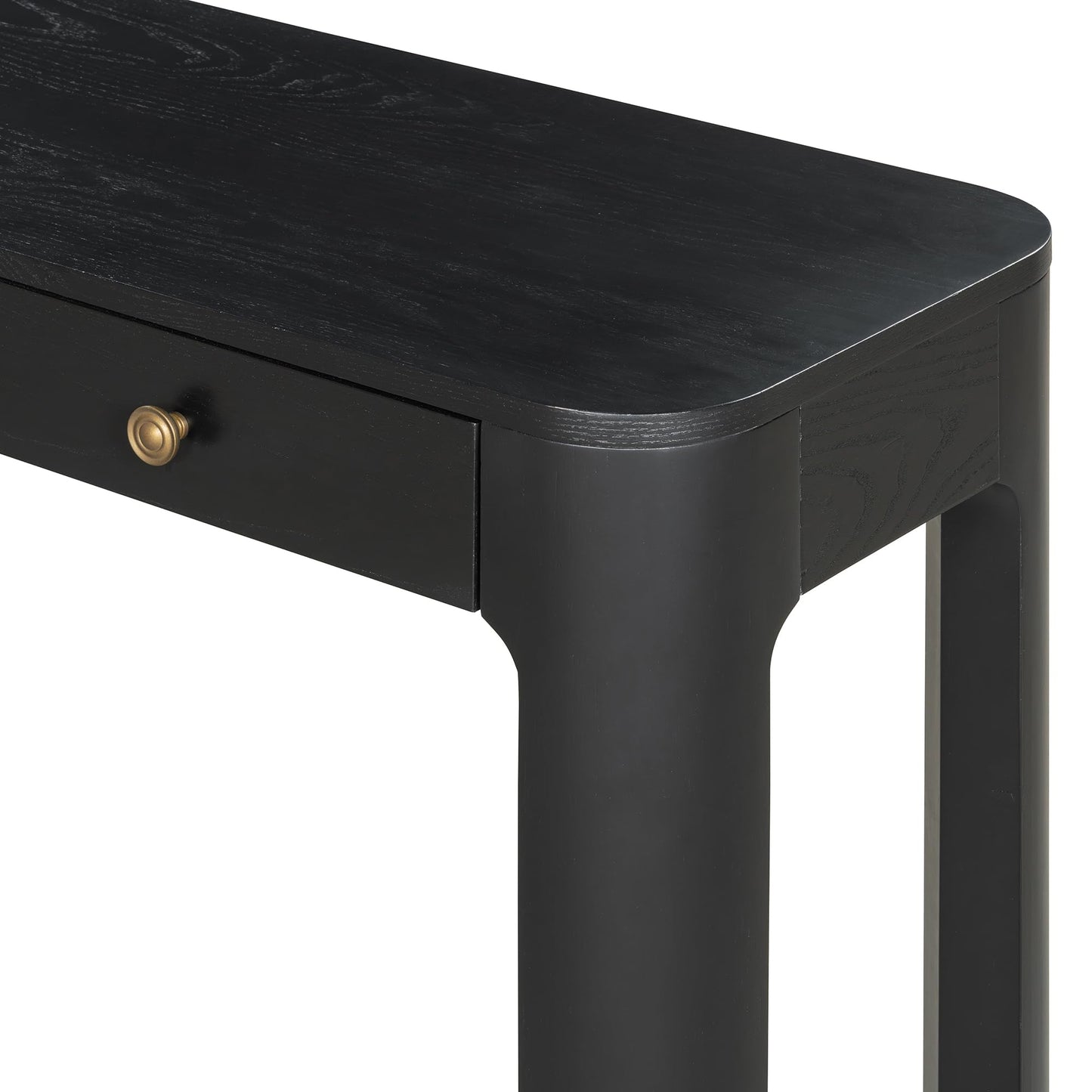 LKTART Solid Wood Console Table Sofa Tables with Drawers and Shelves Small Entryway Table for Living Room,Behind the Couch Table,Foyer(42" Espresso)
