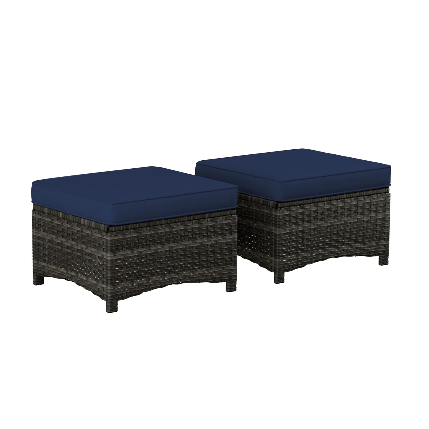Outdoor Patio Loveseat, All-Weather 2-Seater Wicker Loveseat with Cushions, Outdoor Patio Love Seat Sofa for Garden, Balcony and Deck
