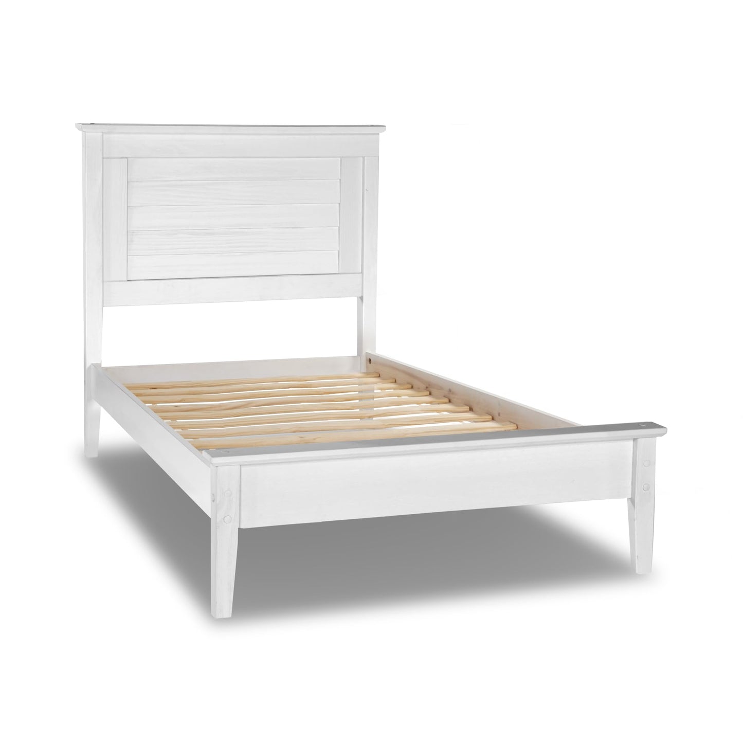 Grain Wood Furniture Greenport Solid Wood Platform Bed, Full Size, Brushed Walnut