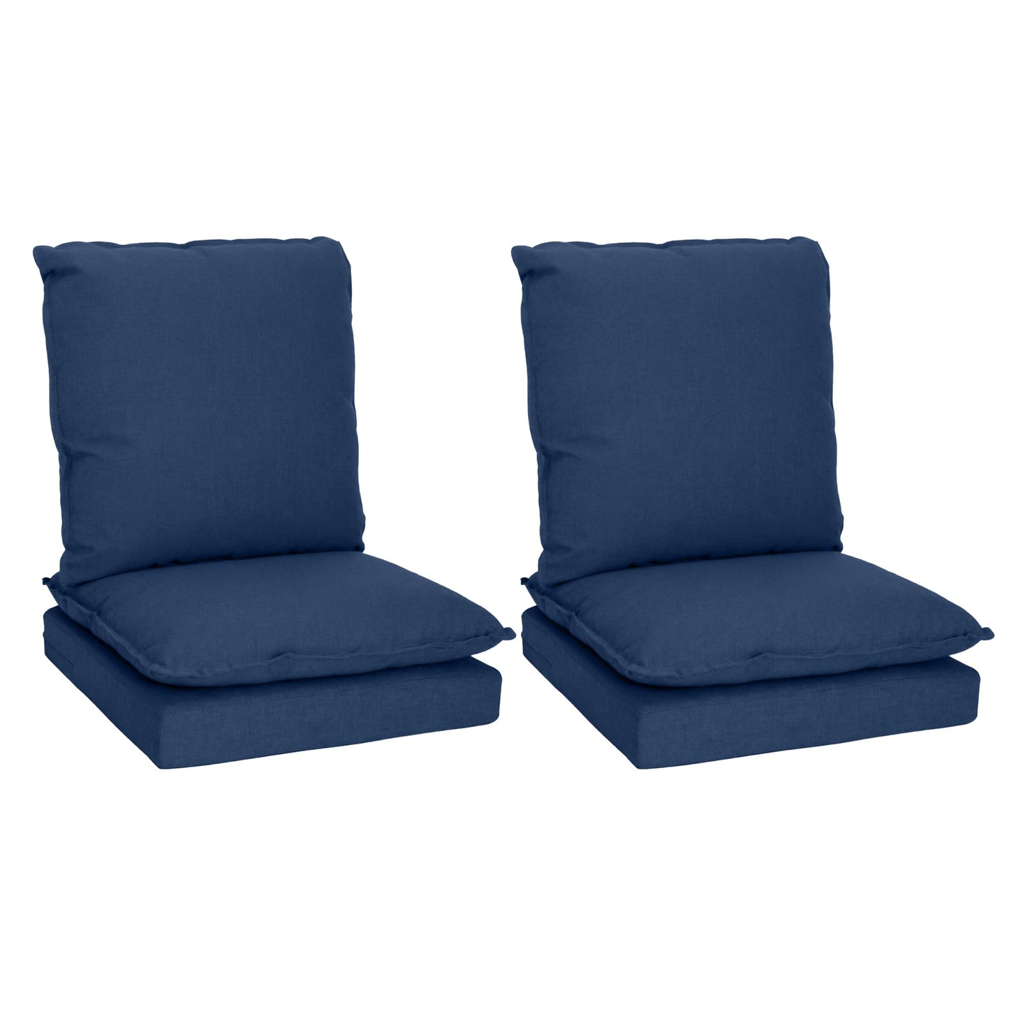 Joyside Outdoor Chair Cushions Set, 22x25/22x24 Inch Patio Furniture Deep Seat Cushions, Water Resistant & Thick Cushion, Outdoor Replacement Cushions for Seat and Sofa