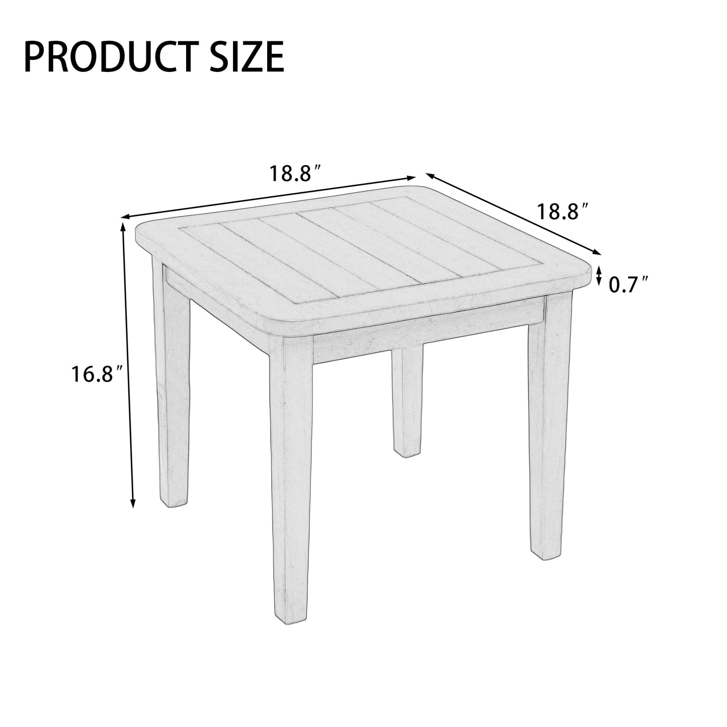 Outdoor Patio Furniture Set, 2 Piece Outdoor Patio Sofa Armchairs with Washable Thick Cushions, All-Weather Solid Wood Patio Bistro Set for Porch, Balcony, Natural Frame & Beige Cushion