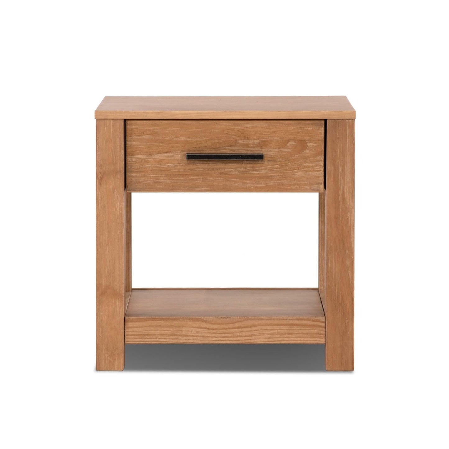 Grain Wood Furniture Loft Nightstand, Solid Wood with Acacia Finish