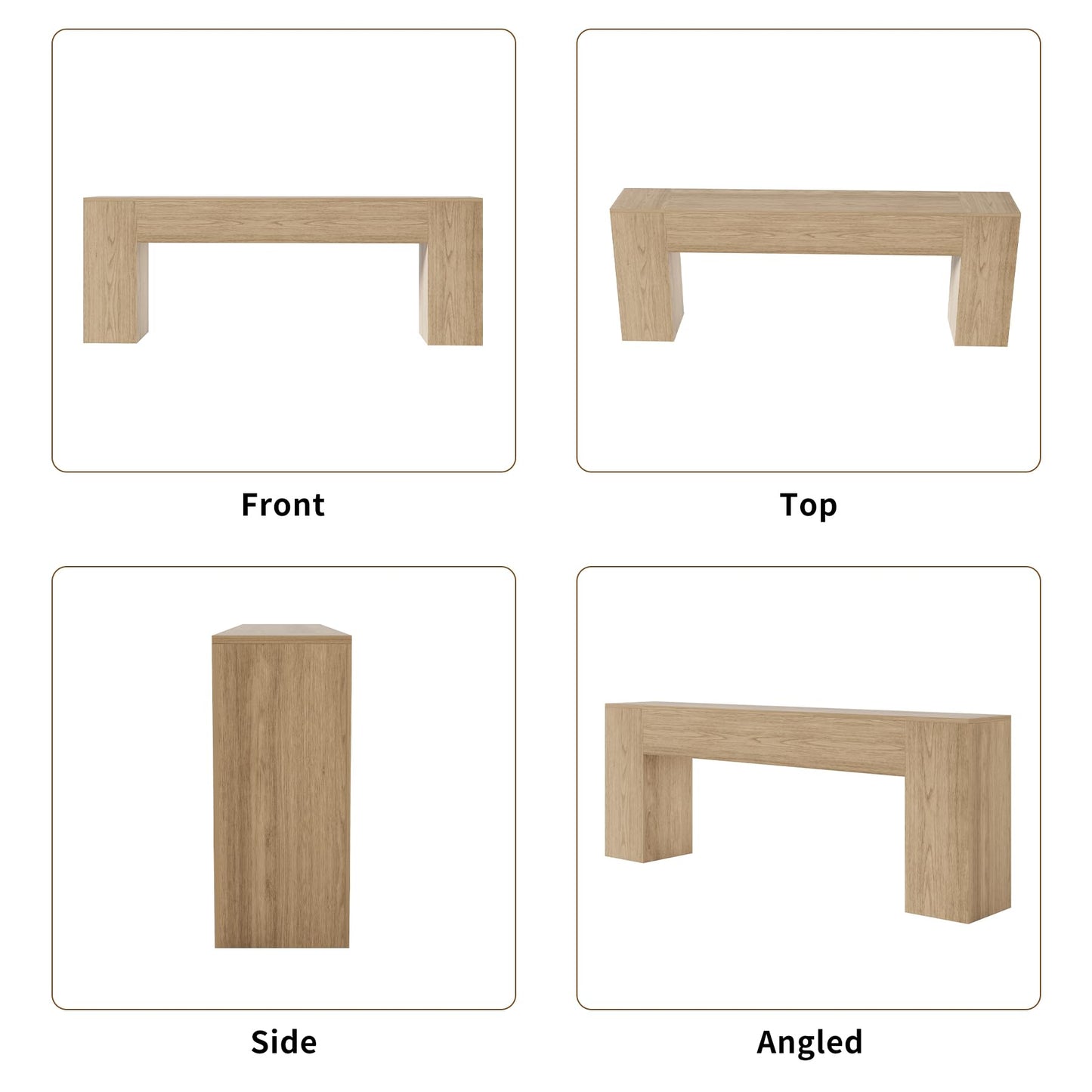 Epecoya Extra Long Console Tables for Entryway 86-Inch, Farmhouse Couch Table Behind Sofa Wooden, Modern Entryway Table for Entrance, Hallway, Living Room, Apartment, Natural Oak Brown