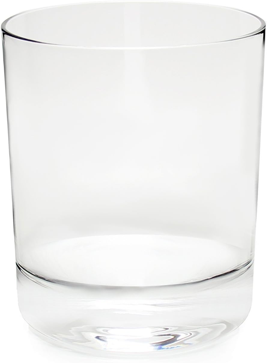 Whiskey Glasses, Set of 4, Made in Europe, 100% Lead-Free Crystal, Smooth Rim, Gift-Boxed, Dishwasher-Safe (Classic Double Old Fashioned)