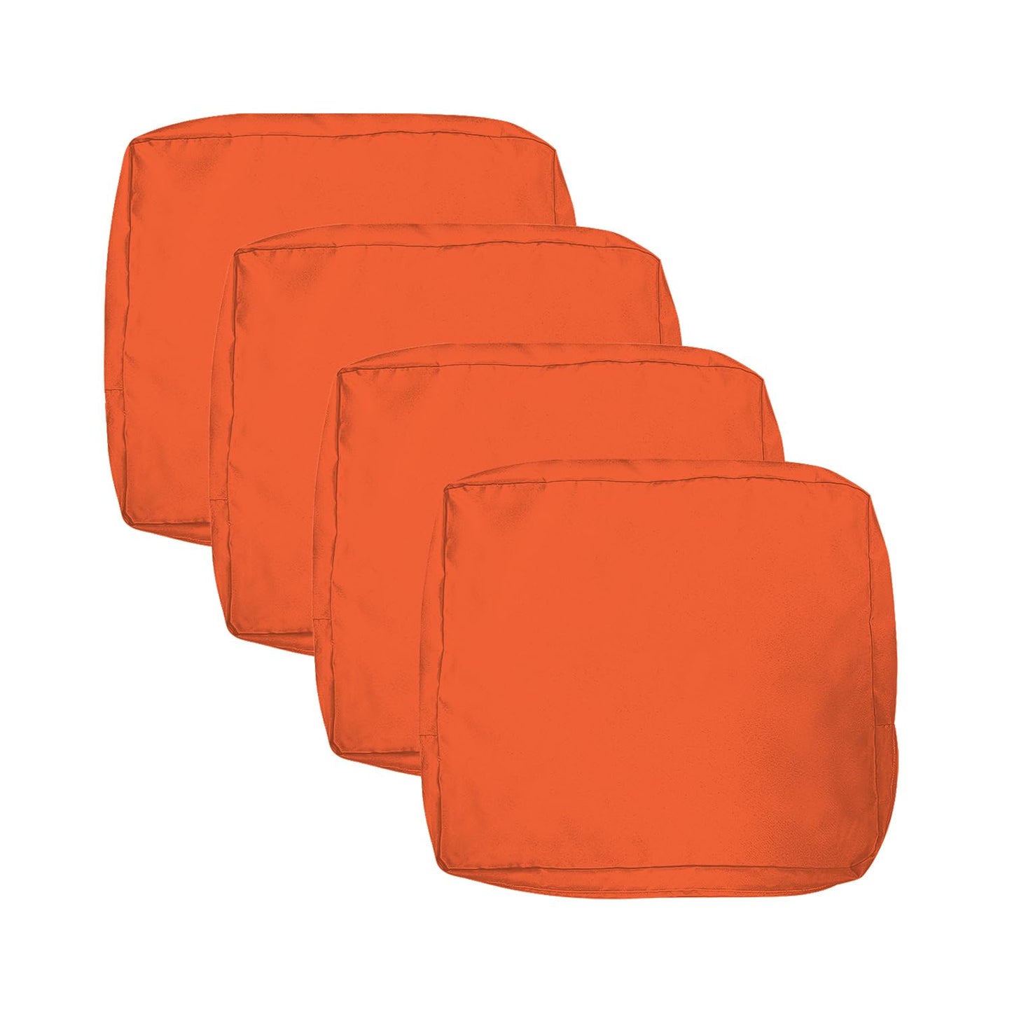 VAKADO Outdoor Patio Furniture Chair Cushion Replacement Covers Set of 4 Waterproof Decorative Cushion Cases Decor for Bench Garden Porch Couch Tent(Turquoise, 24"X24"X4")