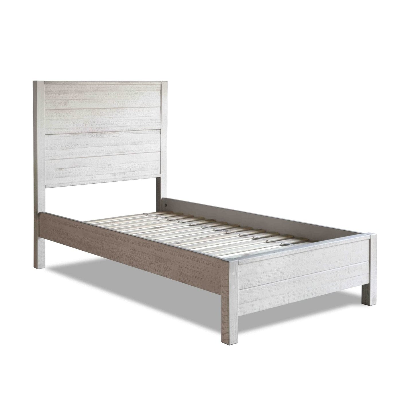 Grain Wood Furniture Montauk Solid Wood Bed, King Size, Rustic Walnut