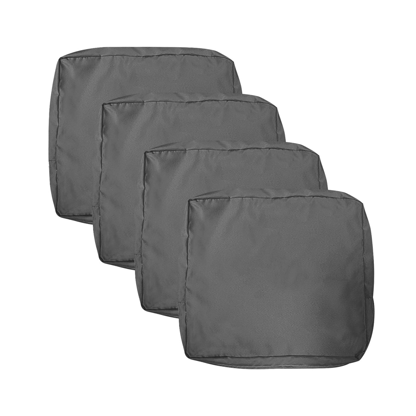 VAKADO Outdoor Patio Furniture Chair Cushion Replacement Covers Set of 4 Waterproof Decorative Cushion Cases Decor for Bench Garden Porch Couch Tent(Turquoise, 24"X24"X4")