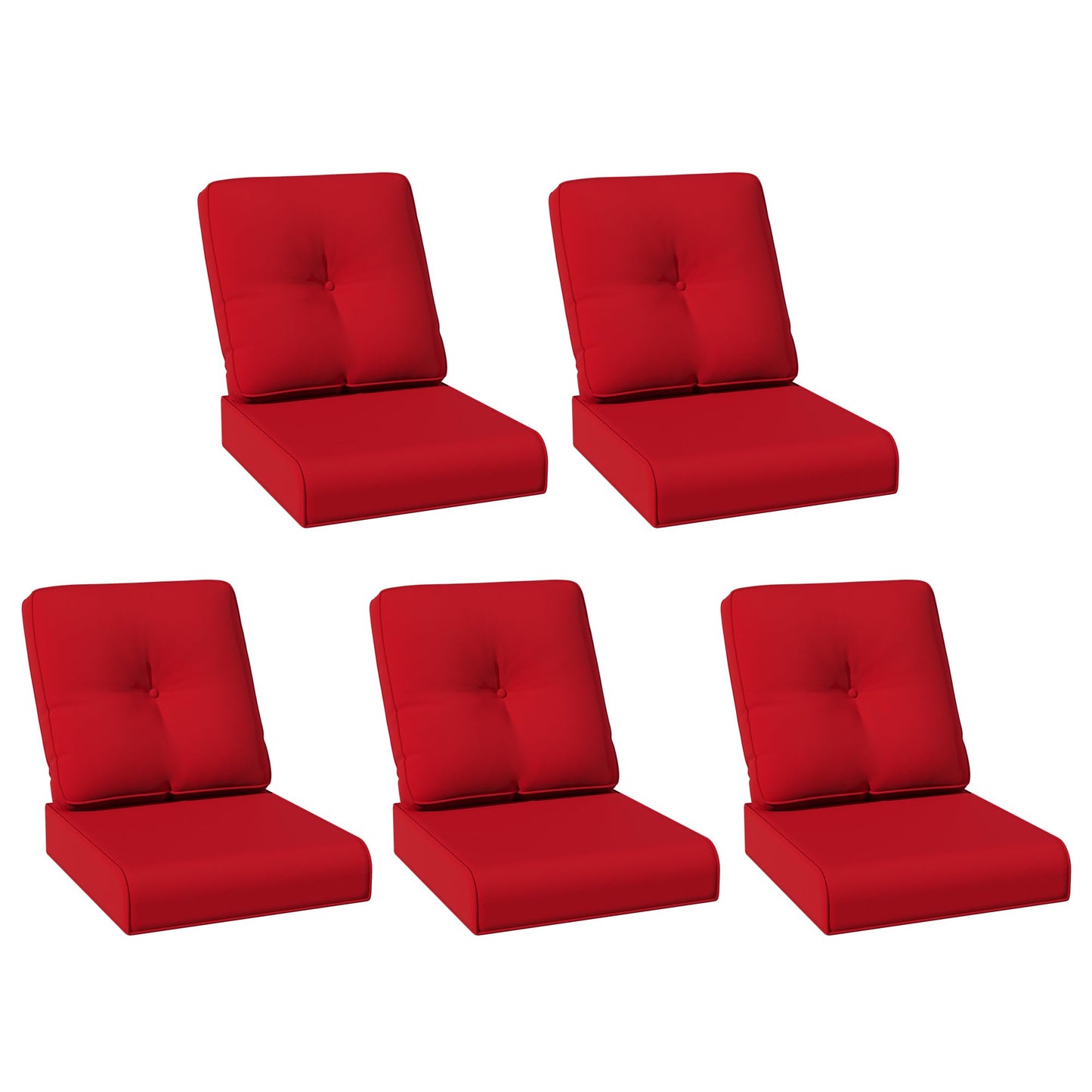Joyside Outdoor Chair Cushions Set, 22x25/22x24 Inch Patio Furniture Deep Seat Cushions, Water Resistant & Thick Cushion, Outdoor Replacement Cushions for Seat and Sofa