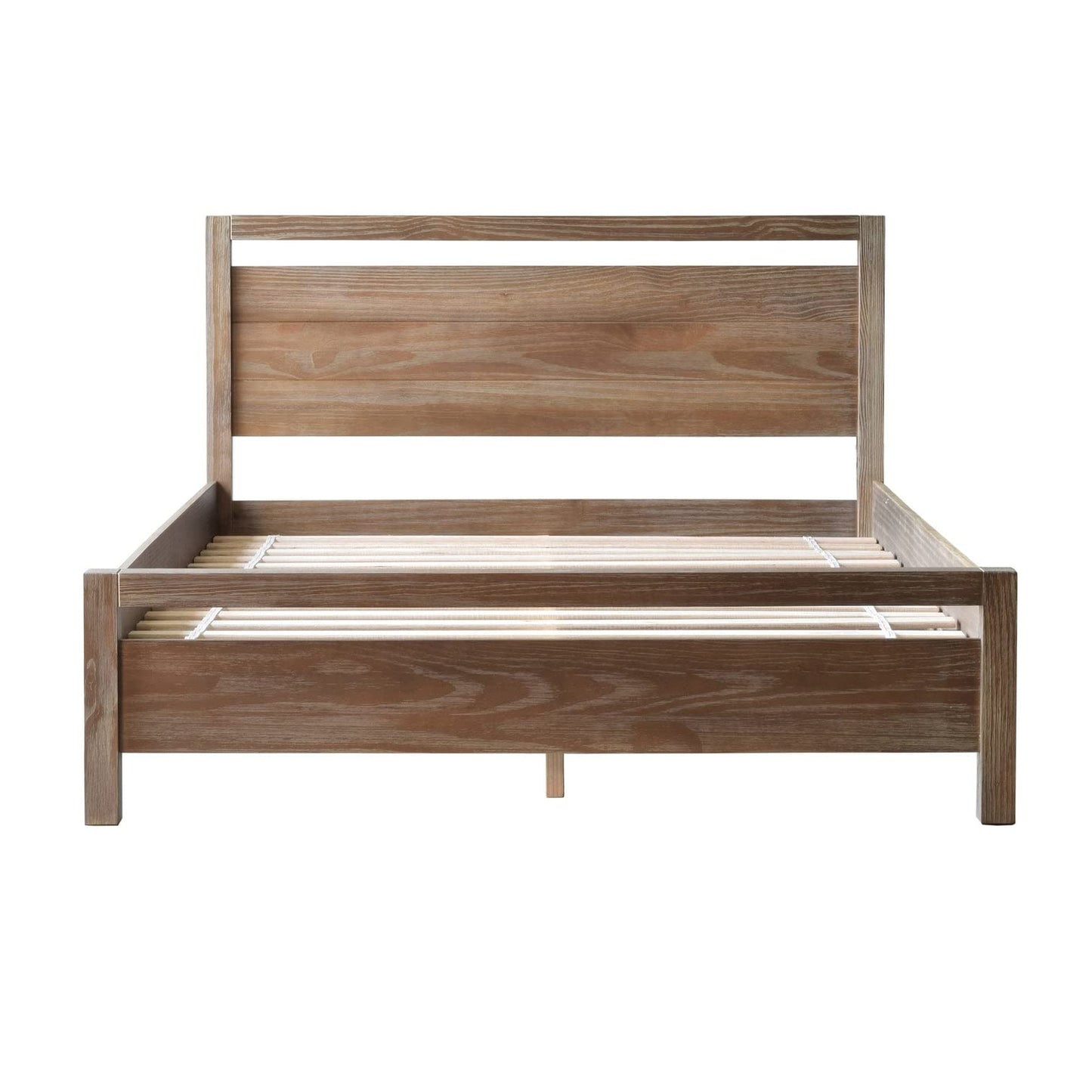 Grain Wood Furniture Loft Full Size Solid Wood Bed, Acacia