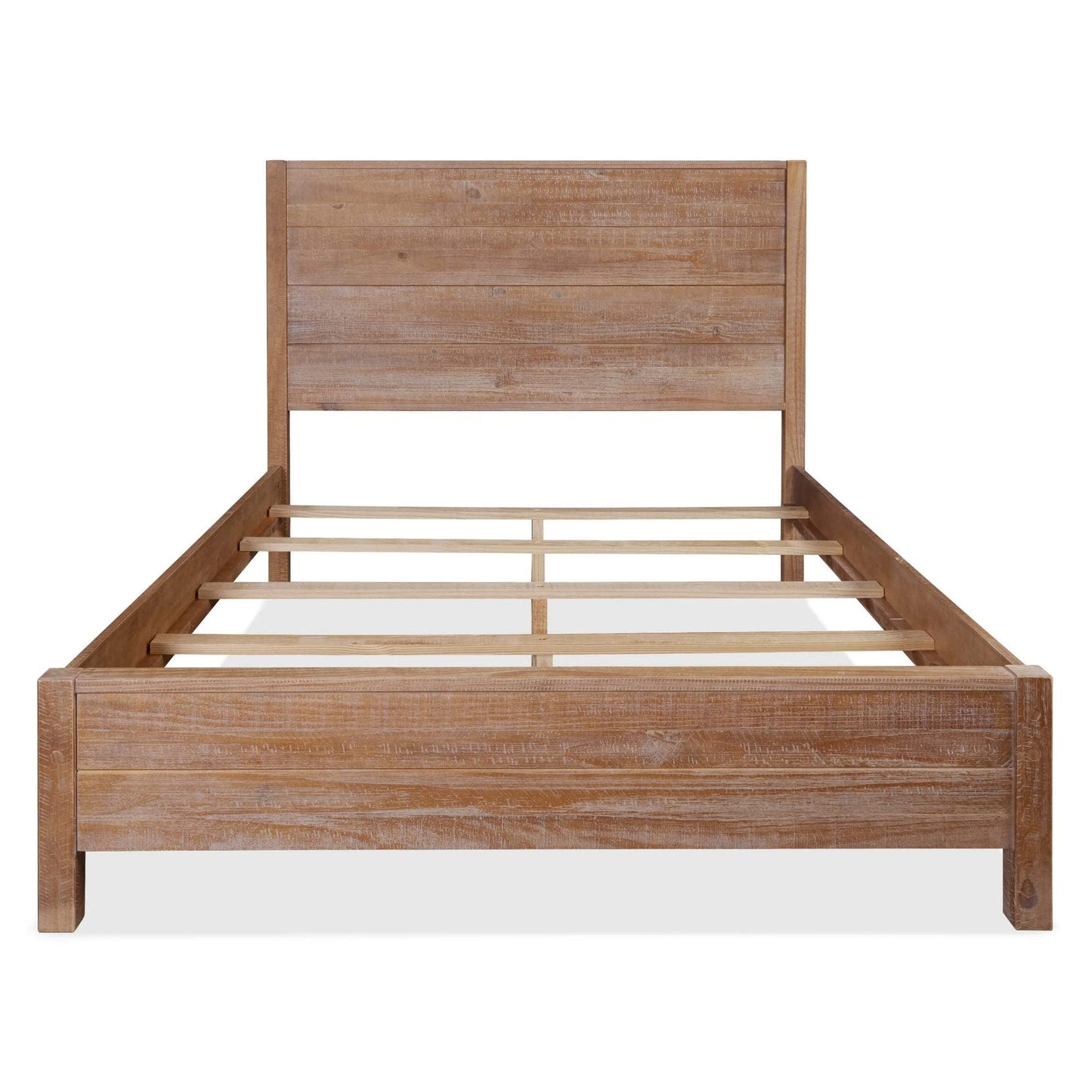 Grain Wood Furniture Montauk Solid Wood Bed, King Size, Rustic Walnut